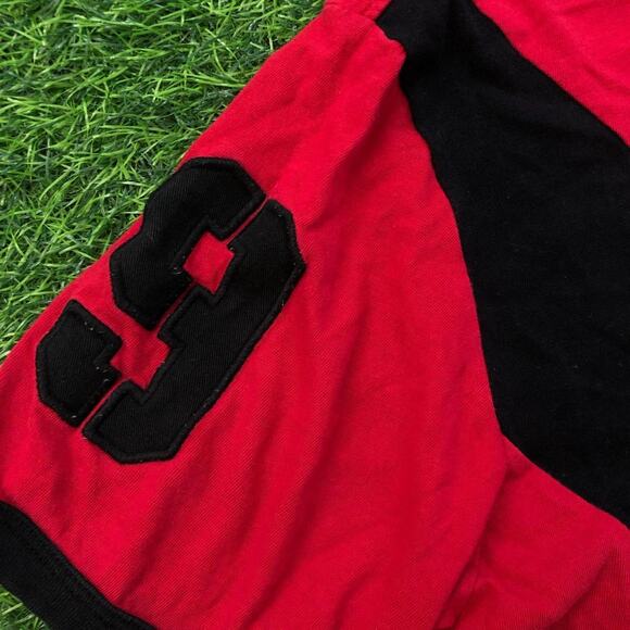 Red/Black Express Embroidered Logo Number Tee - Picture 4 of 4